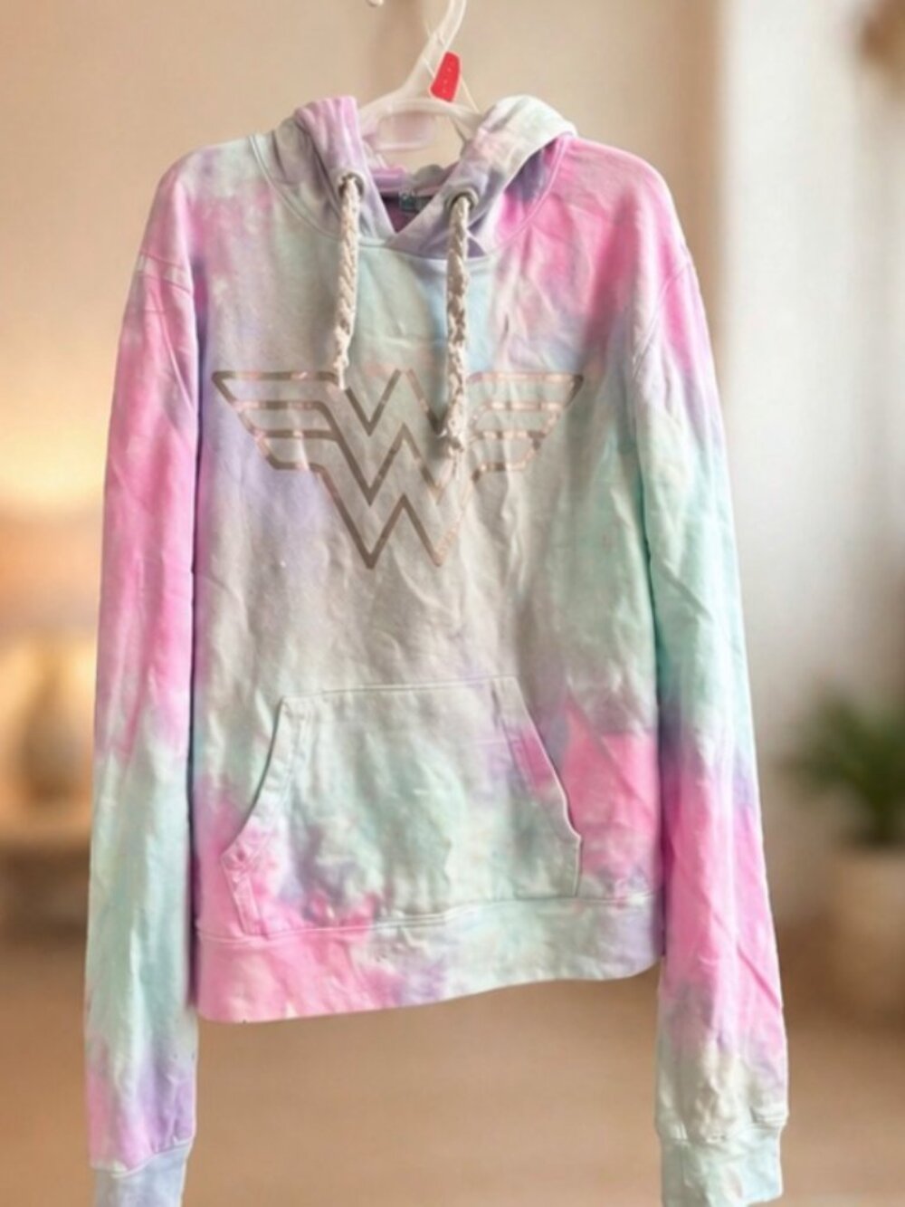 Wonder Woman Tie Dye Hoodie – Women’s Medium